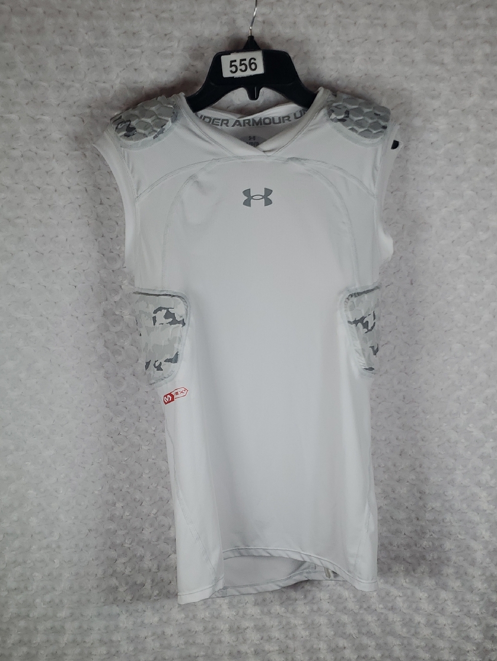Under Armour White Sleeveless Padded Compression Shirt